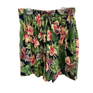 California Krush Women't Vintage 80s/90s High Rise Floral Shorts Size M